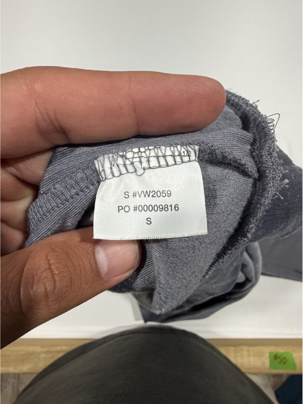 Vuori Haven Half Zip Sweatshirt Blue Ribbed Corduroy Size Small - Picture 2 of 7